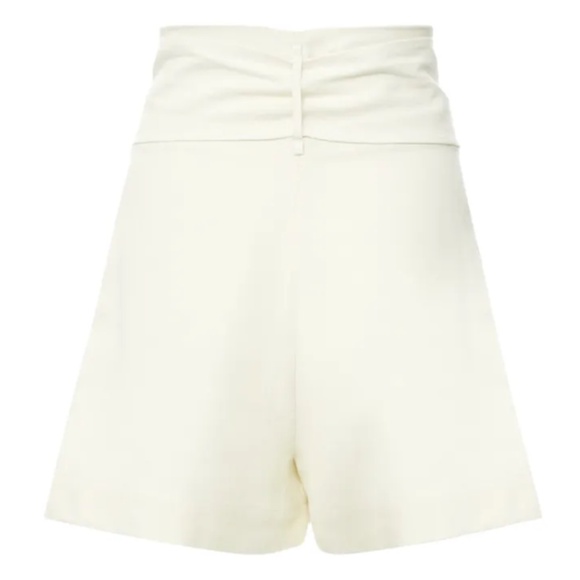 Vanessa Bruno Ricardo Cotton Linen Tie Waist Shorts - Picture 8 of 9